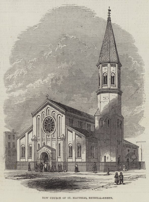 Nuova chiesa di San Mattia, Bethnal-Green da English School