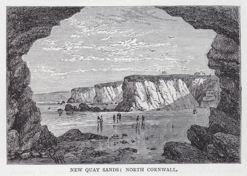 New Quay Sands, North Cornwall (incisione) da English School