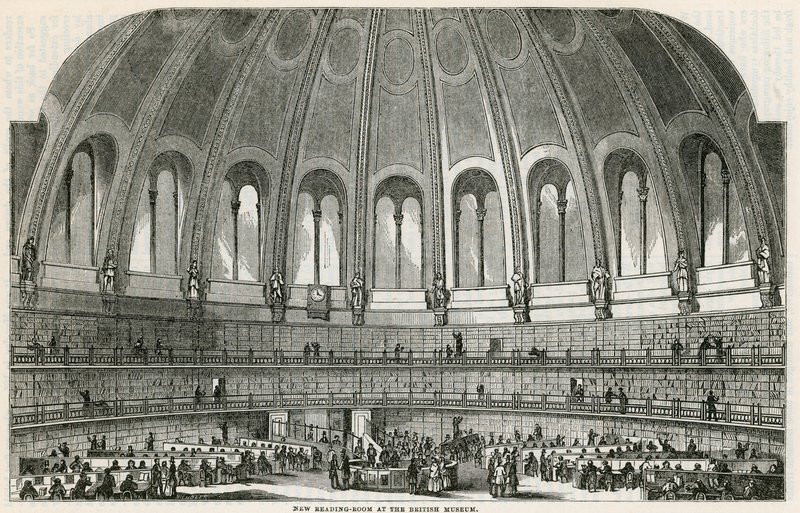 Nuova sala di lettura al British Museum da English School