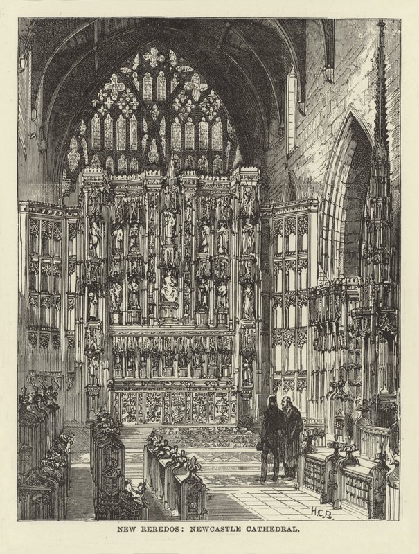 Nuovo reredos, cattedrale di Newcastle da English School