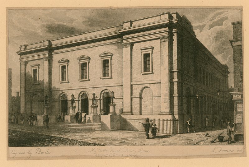 Nuovo Theatre Royal, Drury Lane, Londra; B Wyatt, Architetto da English School