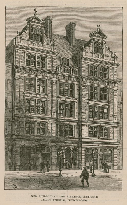 Nuovo edificio del Birkbeck Institute, Breams Buildings, Chancery Lane, Londra da English School