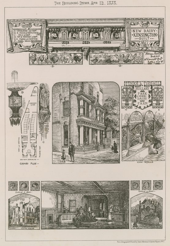 Nuovo caseificio, Kensington, costruito nel 1777 da English School