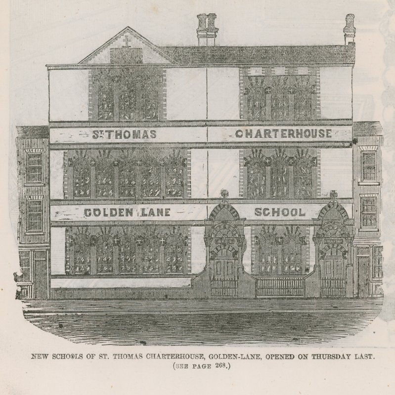 Nuove scuole di St Thomas Charterhouse da English School