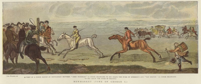 Newmarket al tempo di Giorgio I da English School