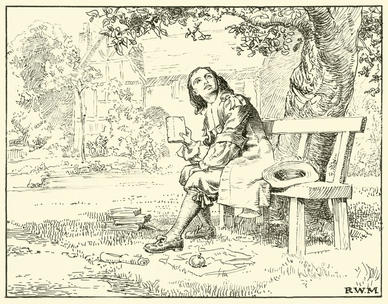 Newton e la mela da English School