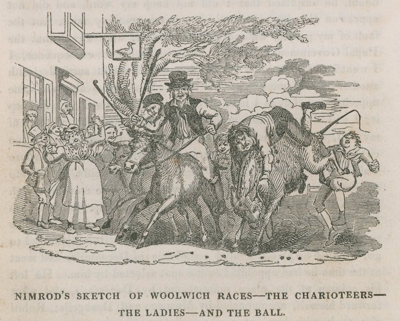 Schizzo di Nimrod delle corse di Woolwich da English School