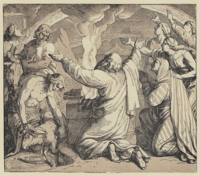 Il sacrificio di Noè da English School