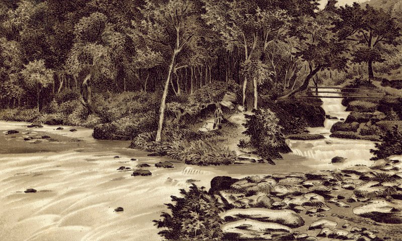 North Devon: "The Watersmeet", Lynmouth da English School