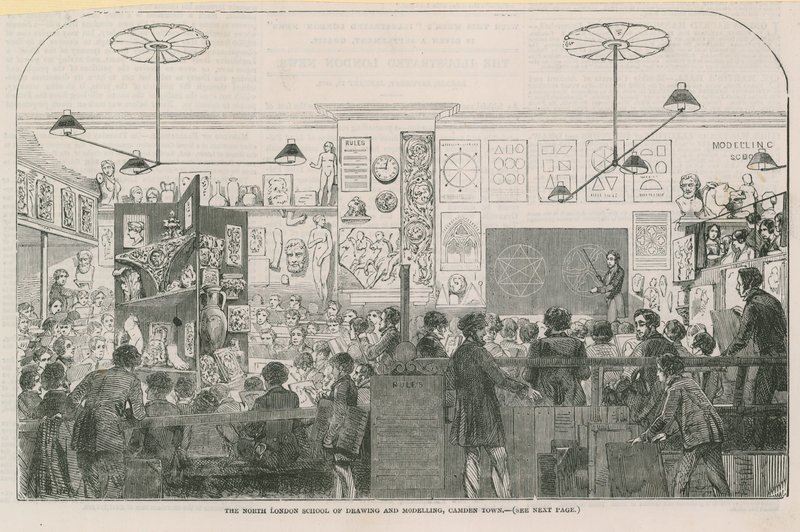 Scuola di disegno e modellazione del nord di Londra a Camden Town da English School