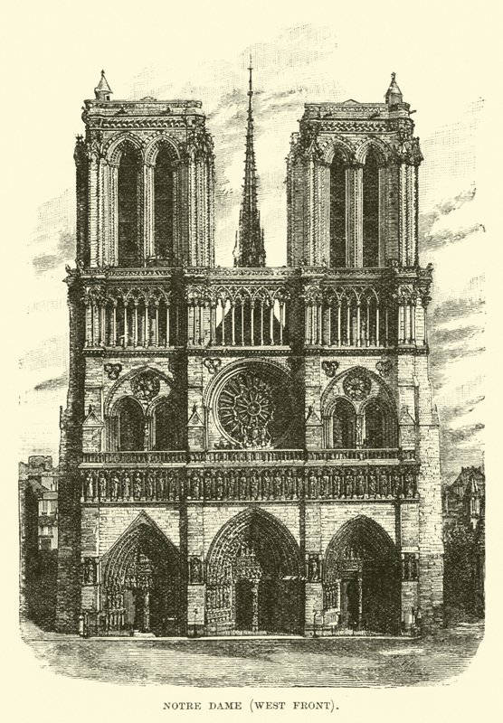 Notre Dame, facciata ovest da English School