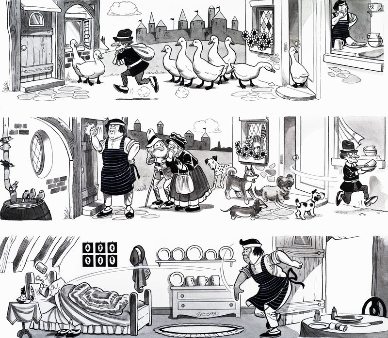 Illustrazione di una filastrocca da English School