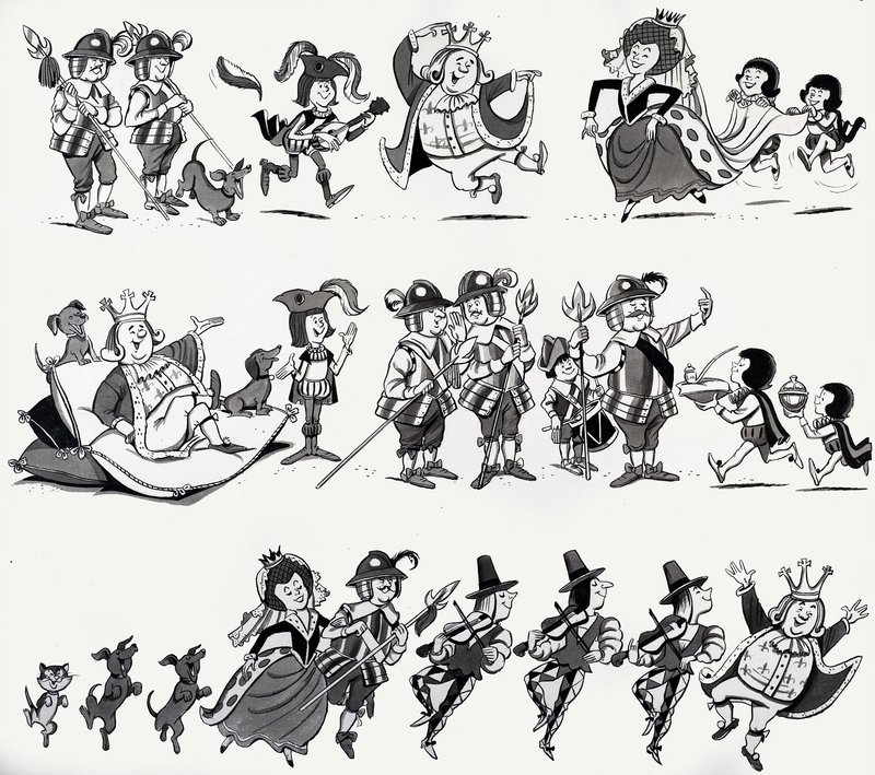 Illustrazioni di filastrocche da English School