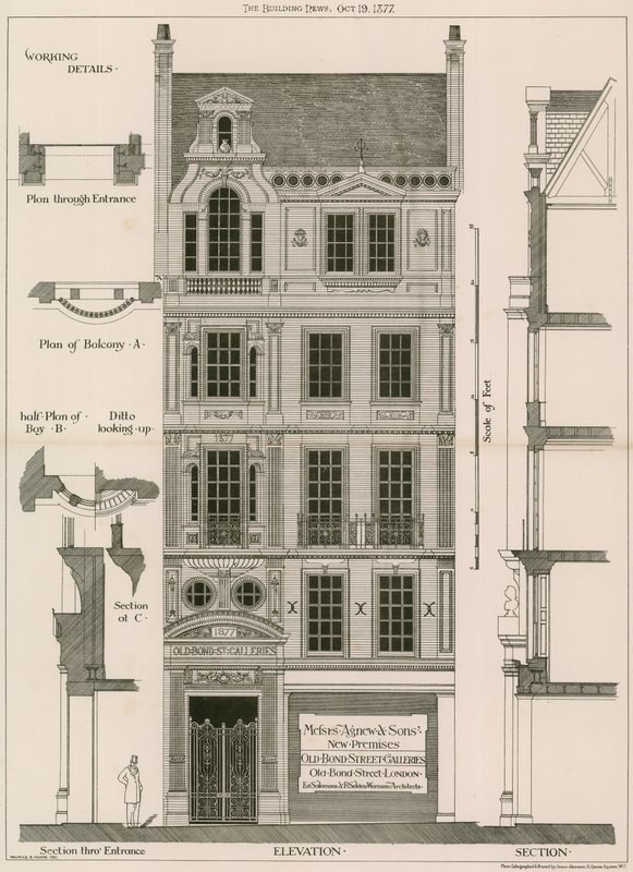 Gallerie di Old Bond Street, Old Bond Street, Londra da English School