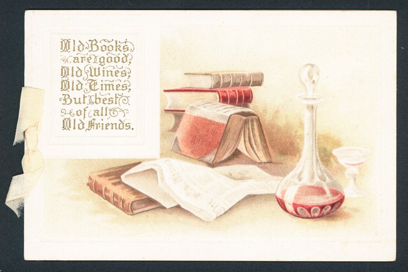Vecchi Libri e Caraffa di Vino, Cartolina di Natale da English School