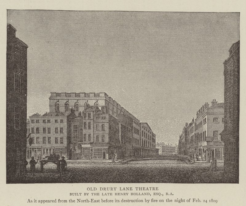Il vecchio teatro Drury Lane da English School