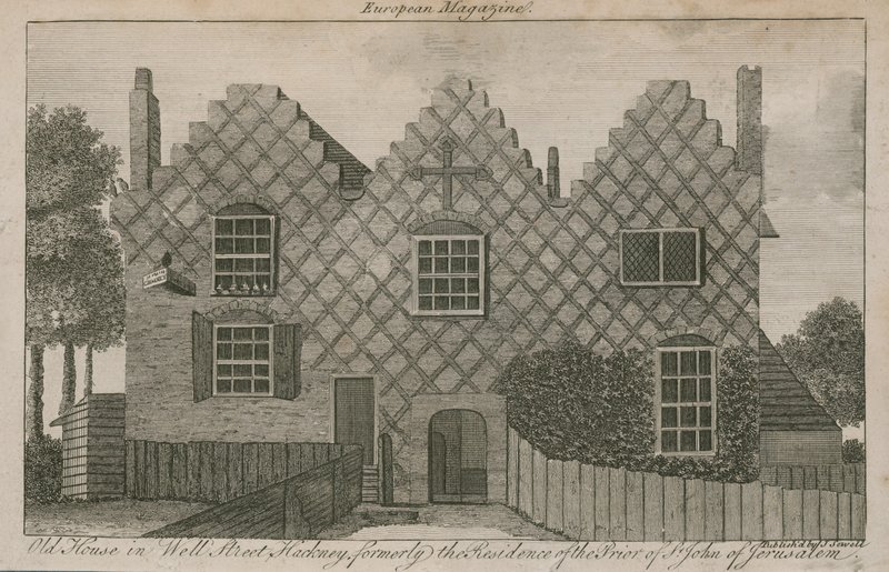 Vecchia Casa in Well Street, Hackney, ex residenza del Priore di San Giovanni di Gerusalemme da English School
