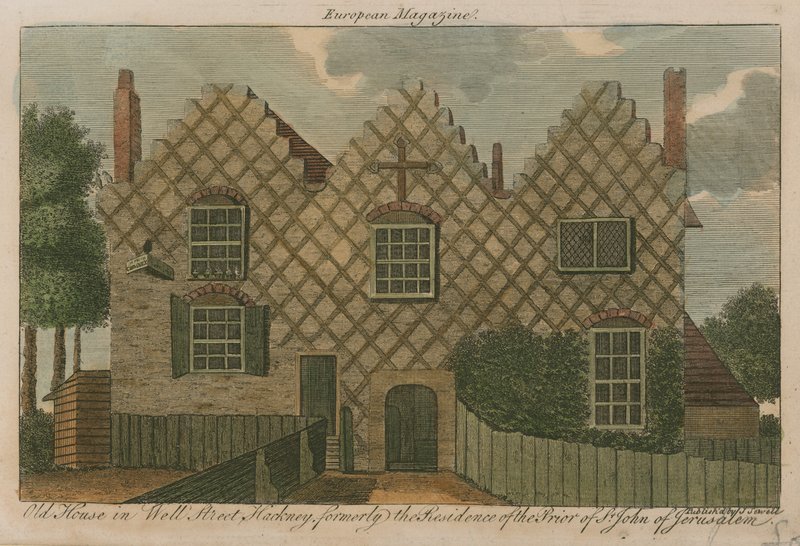Vecchia Casa in Well Street, Hackney, ex residenza del Priore di San Giovanni di Gerusalemme da English School