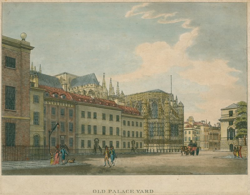Old Palace Yard, Abbazia di Westminster, Londra da English School