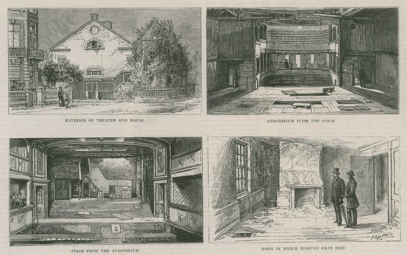Vecchio Teatro di Richmond e casa di Edmund Kean, ora in demolizione da English School