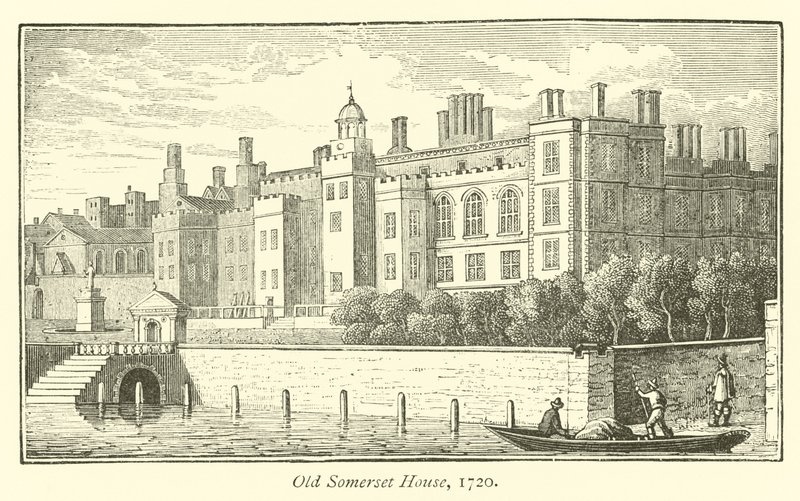 Vecchia Somerset House, 1720 da English School