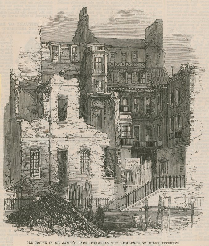 Vecchia casa in St Jamess Park, ex residenza del giudice Jeffreys da English School