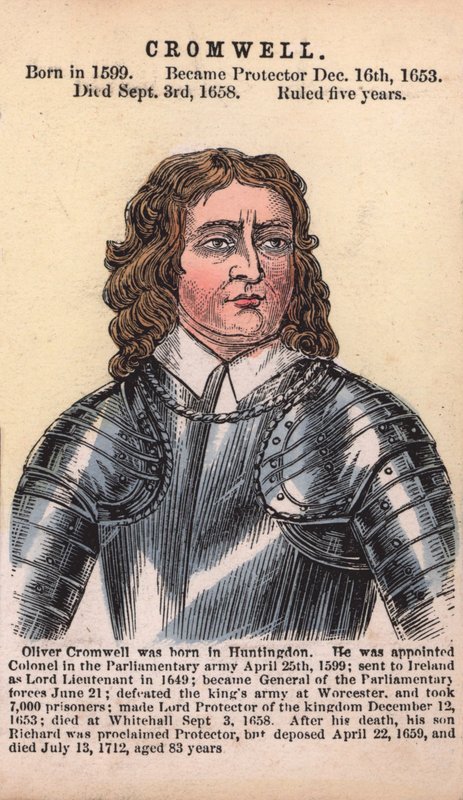 Oliver Cromwell, Protettore da English School