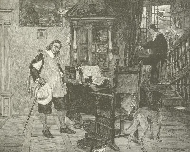 Oliver Cromwell visita Milton da English School