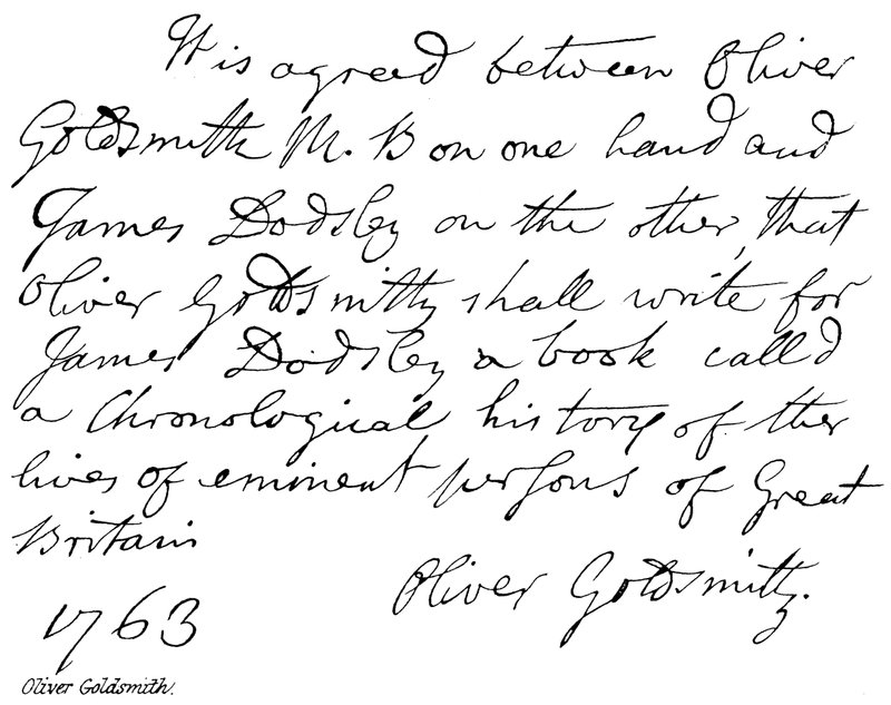 Oliver Goldsmith da English School
