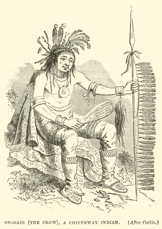 On-Daig (il Corvo), un indiano Chippeway da English School