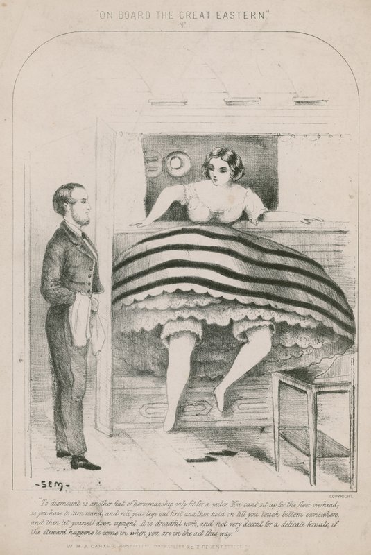 A bordo del Great Eastern; scendendo da un letto a castello da English School