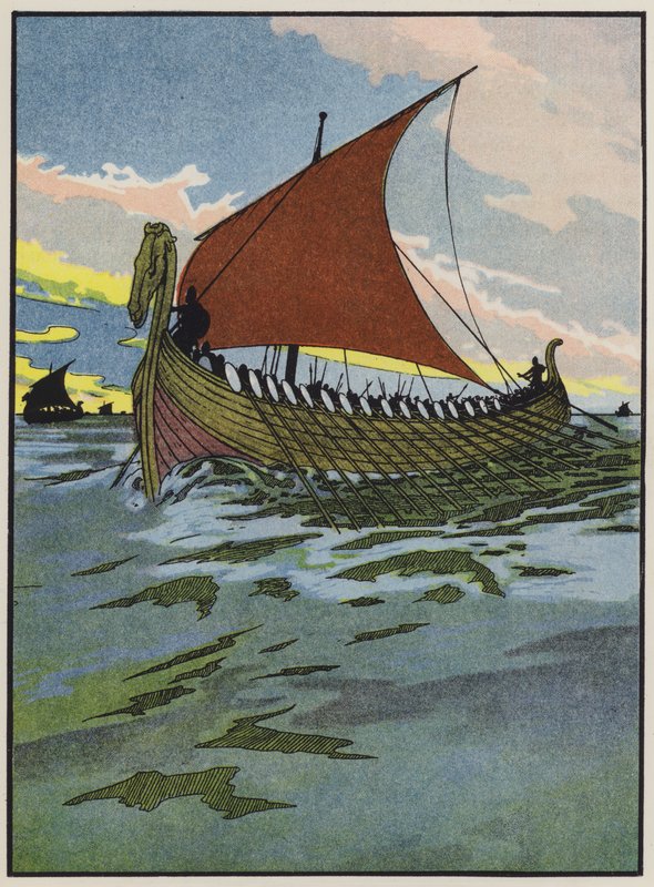 Una delle navi da guerra di Alfredo il Grande da English School
