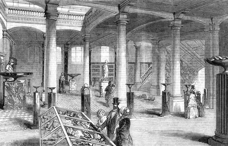 Inaugurazione del Museo di Geologia Pratica, Jermyn Street, Londra - la Grande Sala da English School