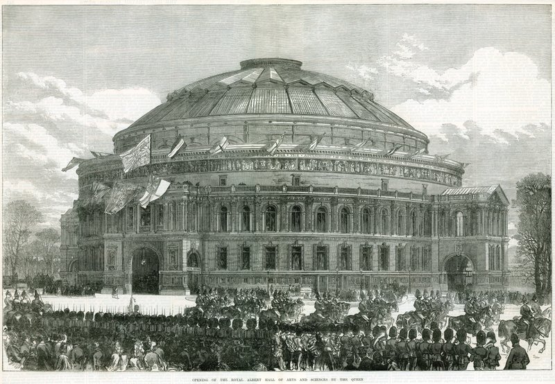 Inaugurazione della Royal Albert Hall da parte della Regina Vittoria da English School