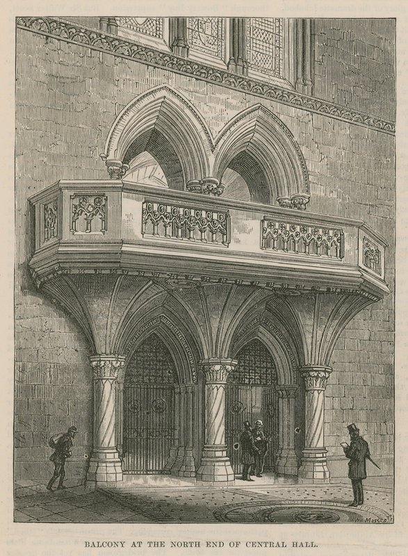 Apertura delle Corti Reali di Giustizia: Balcone all