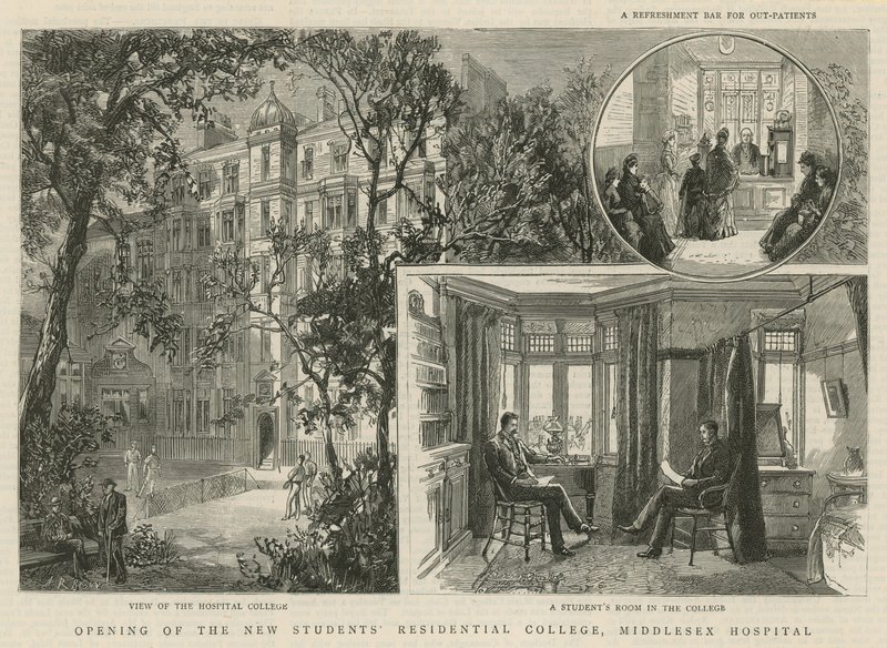Inaugurazione del nuovo Collegio Residenziale per Studenti, Middlesex Hospital da English School
