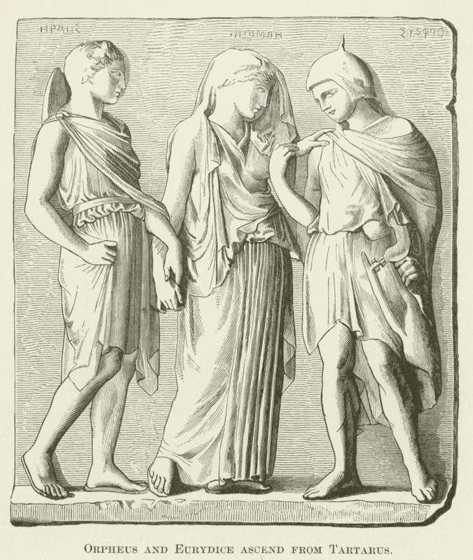 Orfeo ed Euridice ascendono dal Tartaro da English School