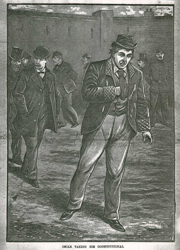 Oscar Wilde che fa la sua passeggiata da English School