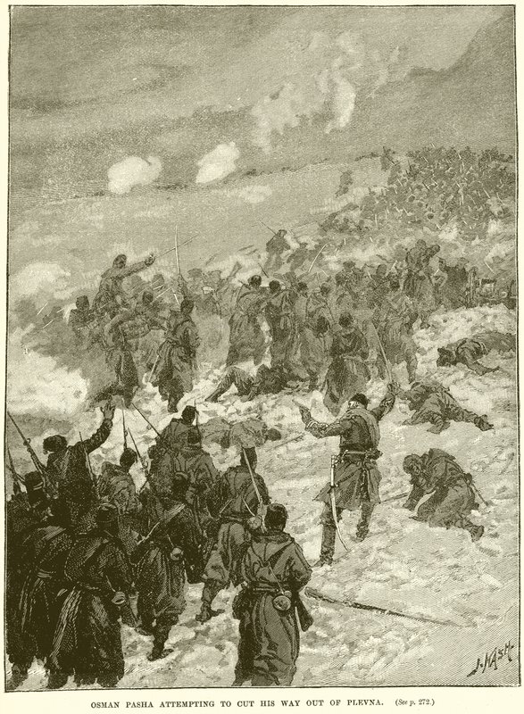 Osman Pasha tenta di farsi strada fuori da Plevna da English School