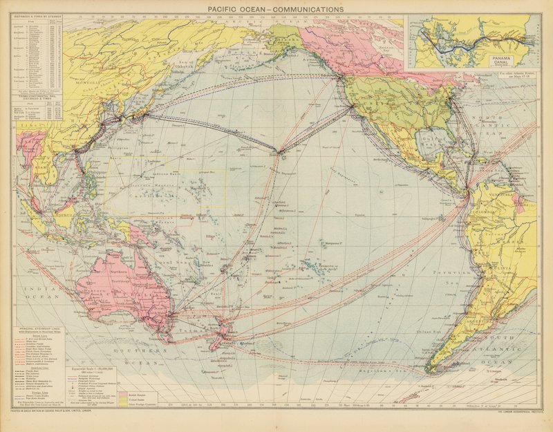 Oceano Pacifico, comunicazioni da English School