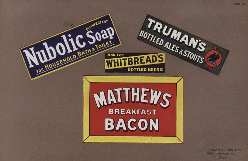 Pagina di Jordans Enamelled Signs da English School