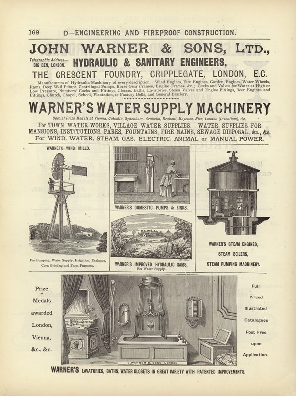 Pagina dal Compendio degli Architetti, Geometri e Ingegneri 1892 da English School