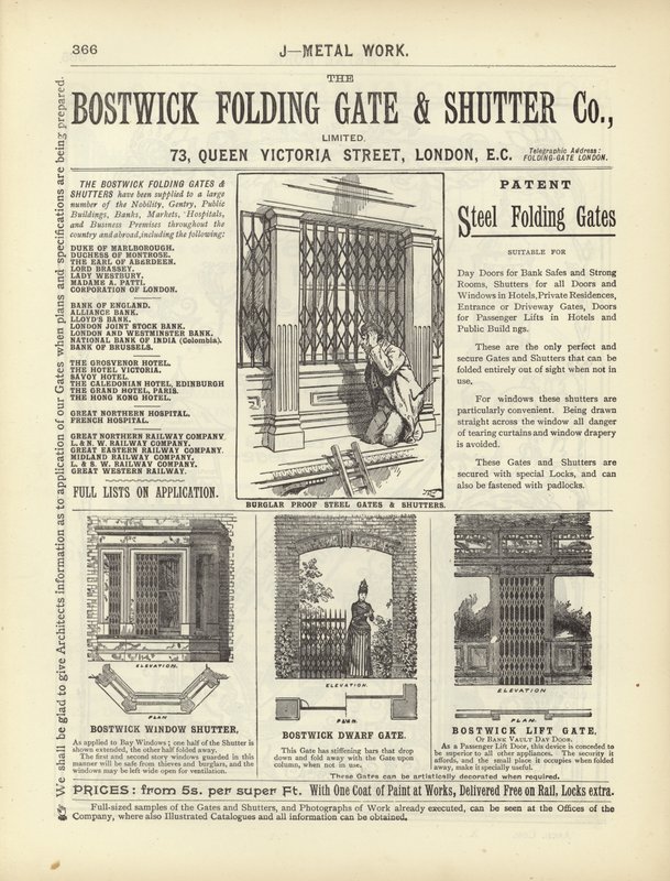 Pagina dal Compendio di Architetti, Geometri e Ingegneri 1892 da English School