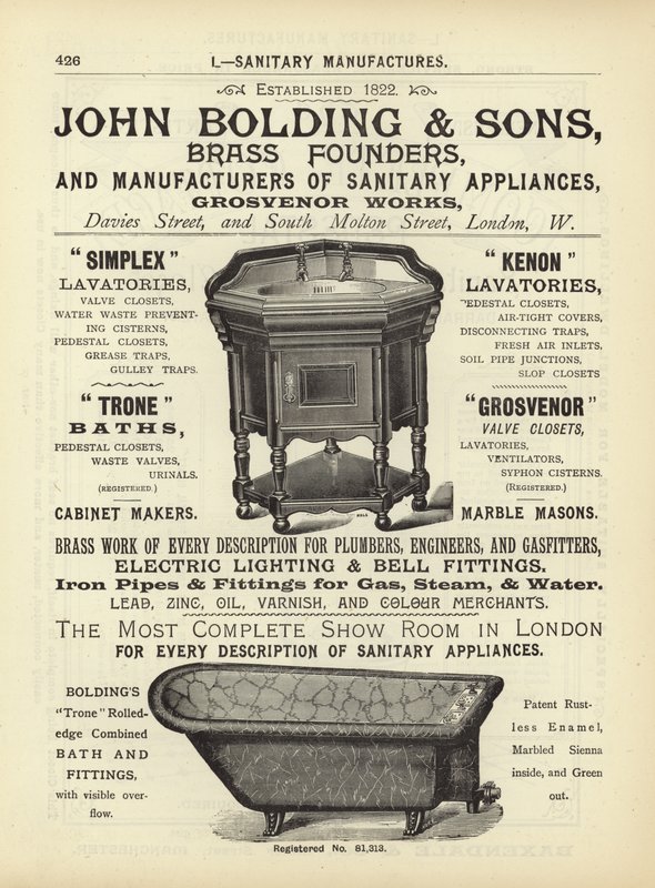 Pagina dal Compendio di Architetti, Geometri e Ingegneri 1892 da English School