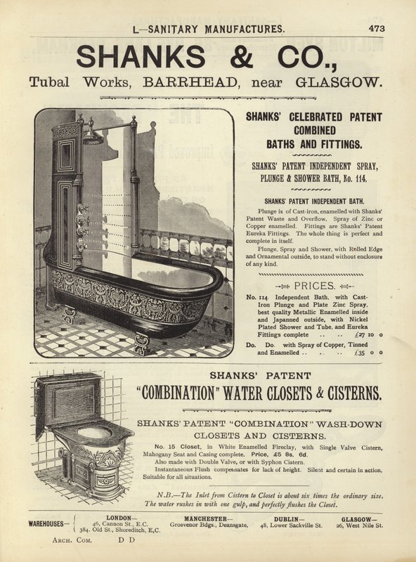 Pagina dal Compendio di Architetti, Geometri e Ingegneri 1892 da English School