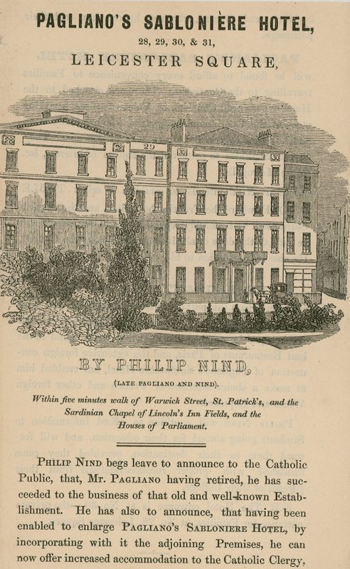Paglianos Sabloniere Hotel, Leicester Square, Londra da English School