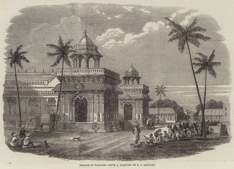 Palazzo di Tanjore (incisione) da English School
