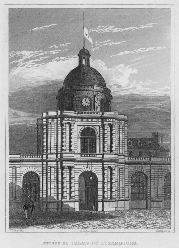 Parigi, Ingresso del Palazzo del Lussemburgo da English School