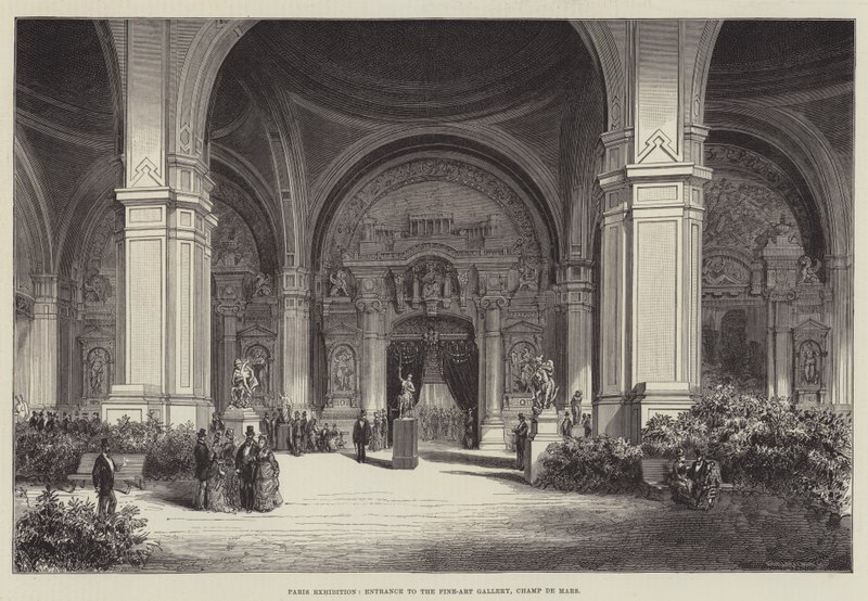 Esposizione di Parigi, Ingresso alla Galleria delle Belle Arti, Champ de Mars da English School