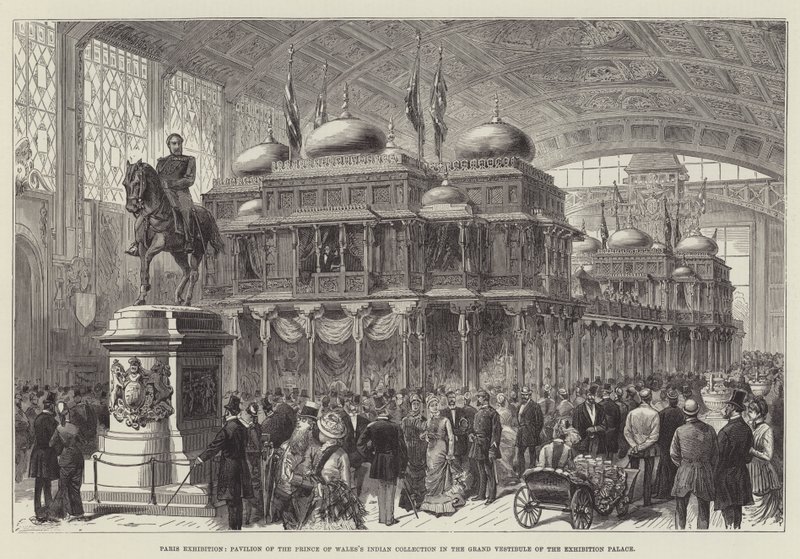 Esposizione di Parigi, Padiglione della Collezione Indiana del Principe di Galles nel Grande Vestibolo del Palazzo dell